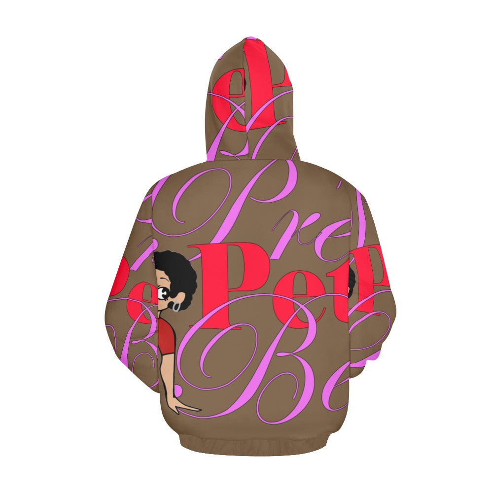 Skater Camo Brown All Over Print Hoodie