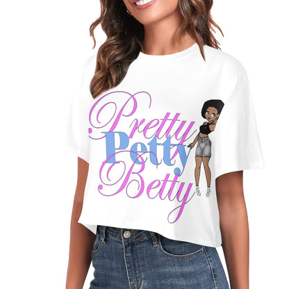 AFRO BRIGHT CROP Women's Cropped T-shirt (Model T80)