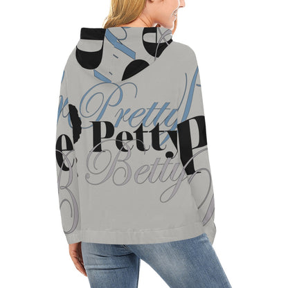FRO Front and Back Gray All Over Print Hoodie