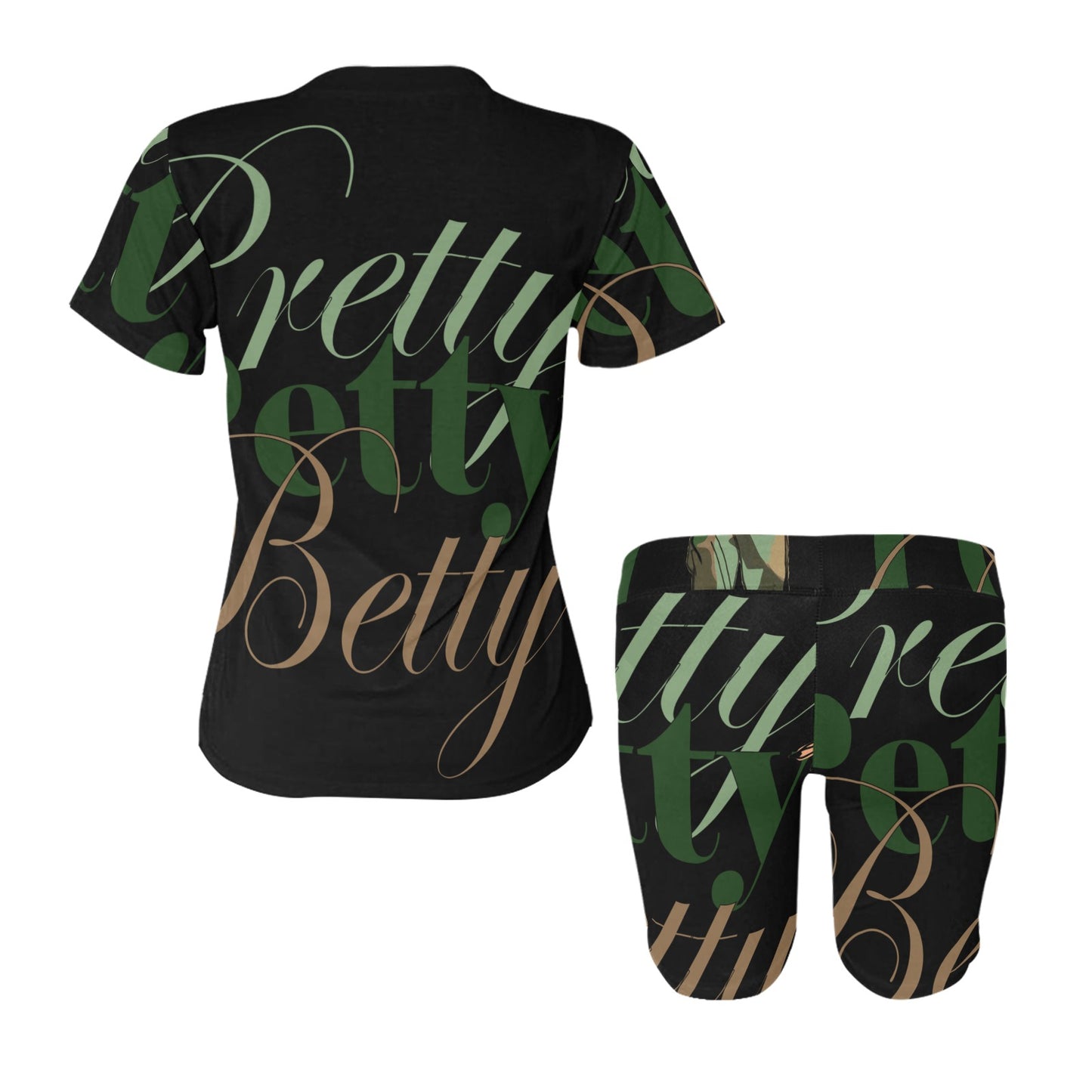 YOGA SET-BLACK LIGHT BRIGHT Women's Short Yoga Set