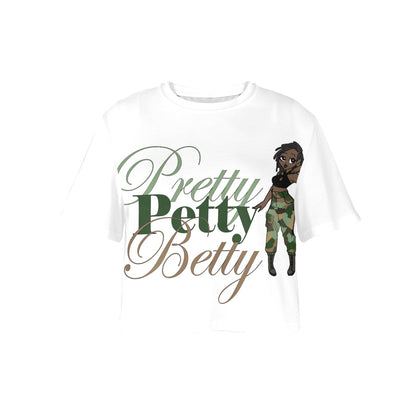 CROP DARK ARMY Women's Cropped T-shirt (Model T80)