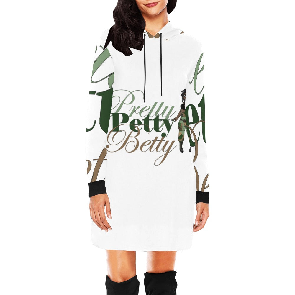 All Over Print Hoodie Mini Camo Dress