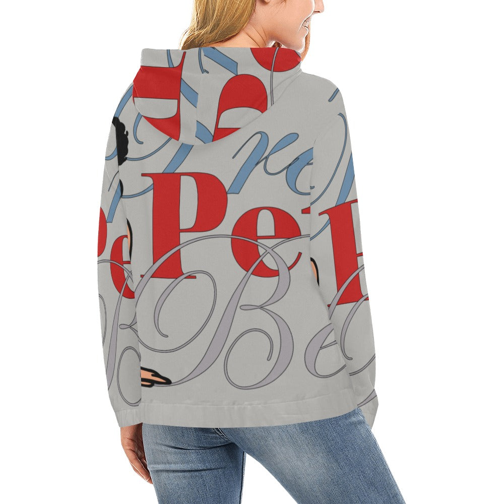 Leg Kick Front and Back All Over Print Hoodie