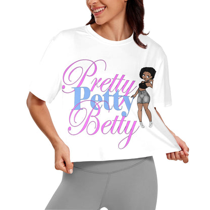 AFRO BRIGHT CROP Women's Cropped T-shirt (Model T80)