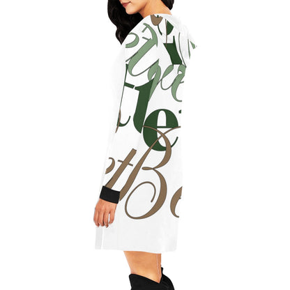 All Over Print Hoodie Mini Camo Dress