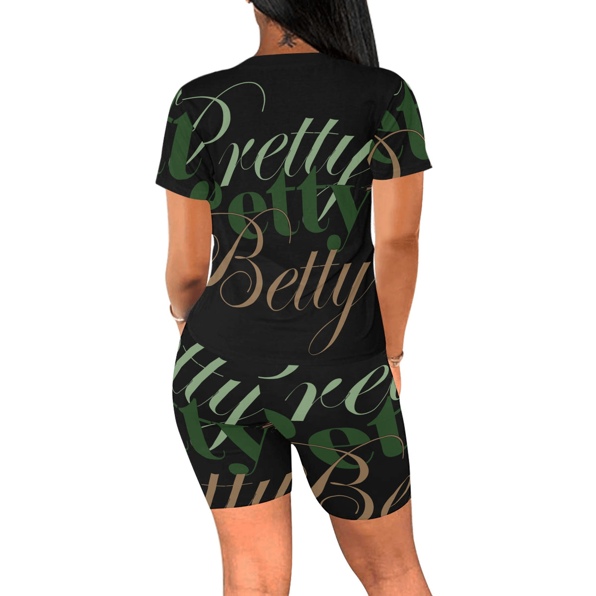 YOGA SET-BLACK LOC DARK Women's Short Yoga Set