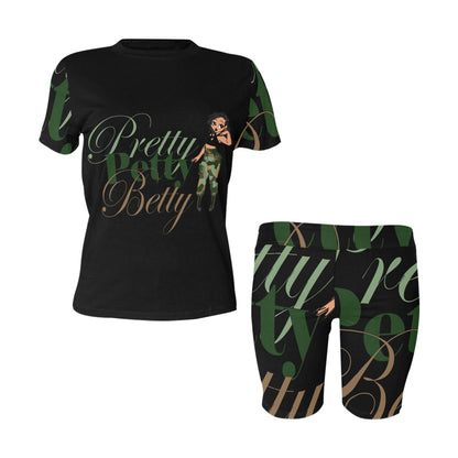 YOGA SET-BLACK LIGHT BRIGHT Women's Short Yoga Set