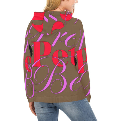 Skater Camo Brown All Over Print Hoodie