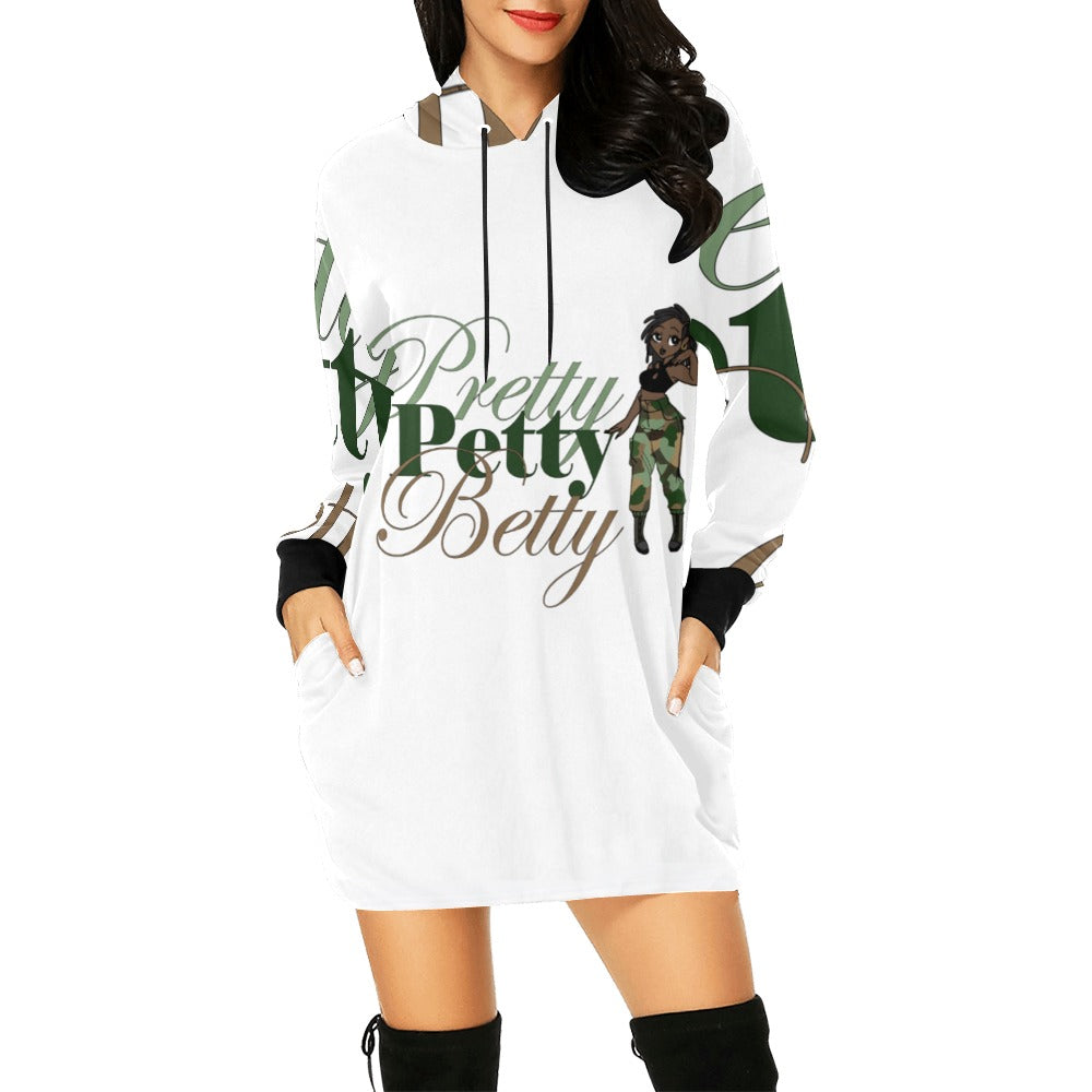All Over Print Hoodie Mini Camo Dress