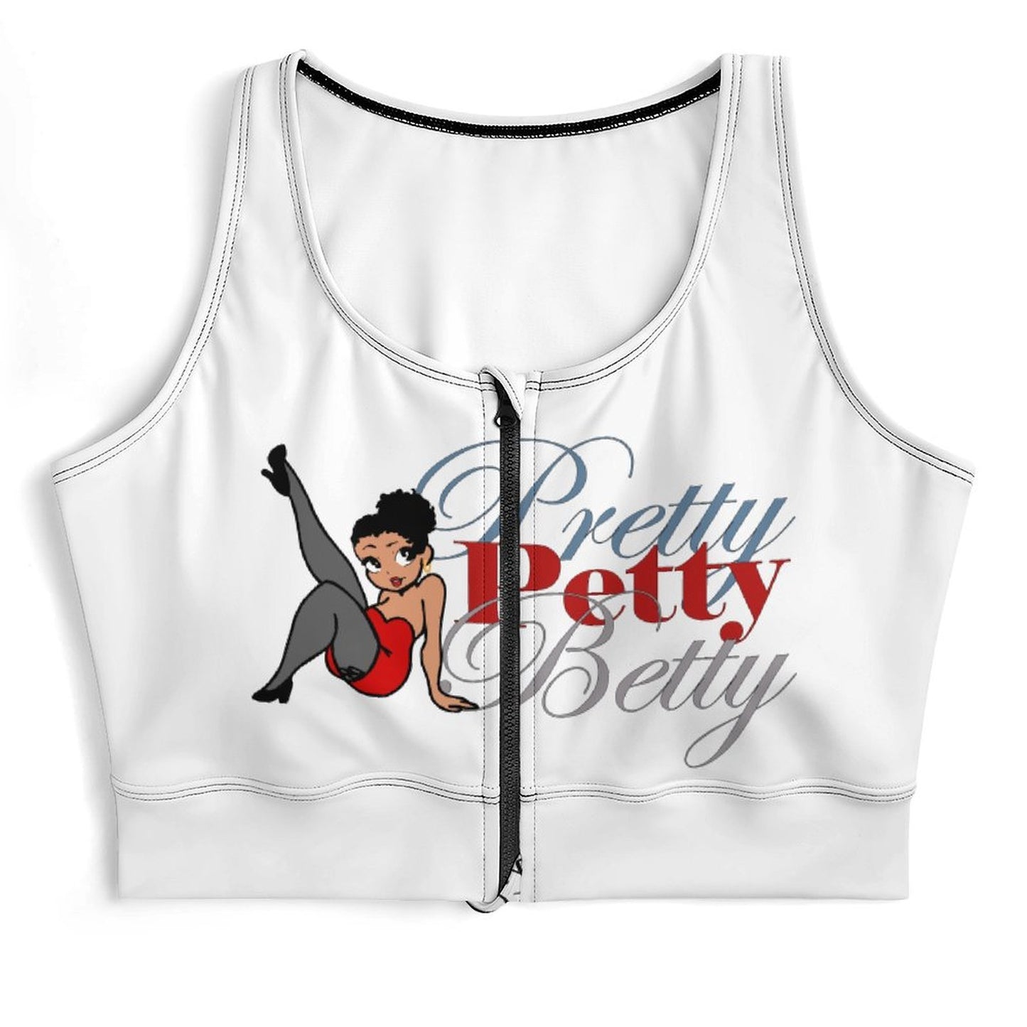 Pretty Petty Betty Women's Yoga Zipper Vest