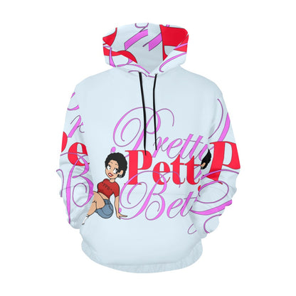 Skater Camo Light Blue All Over Print Hoodie