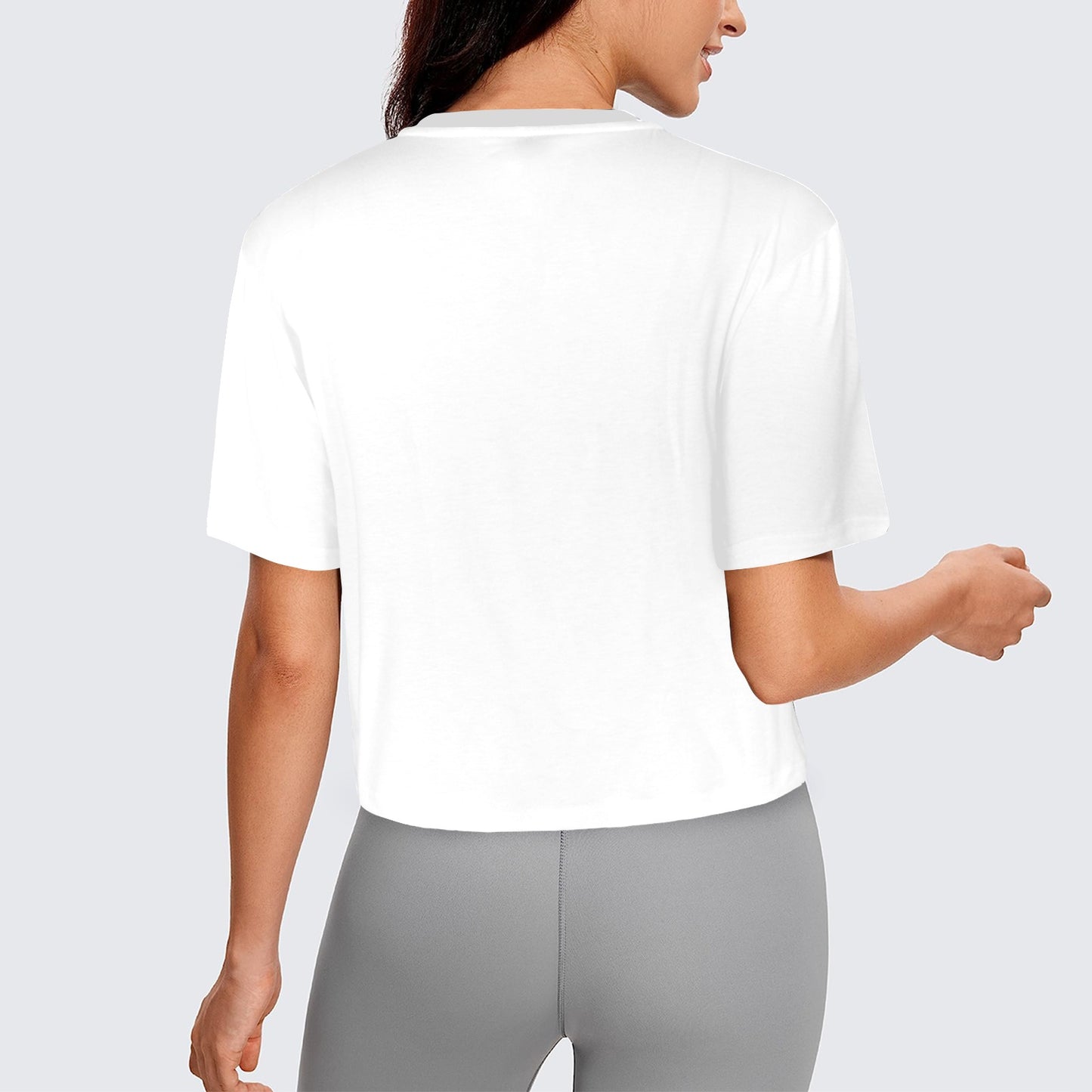 AFRO BRIGHT CROP Women's Cropped T-shirt (Model T80)