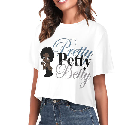 Black Dress Crop Women's Cropped T-Shirt