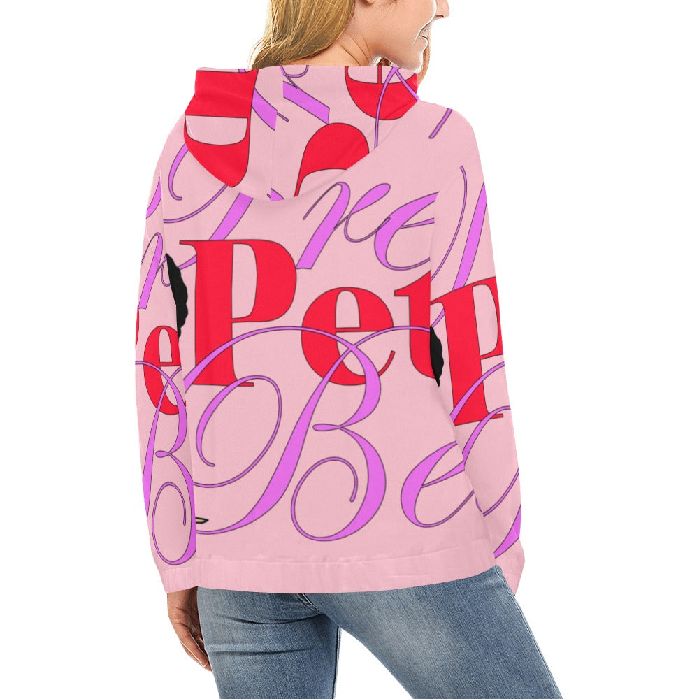 Skater Camo Pink All Over Print Hoodie