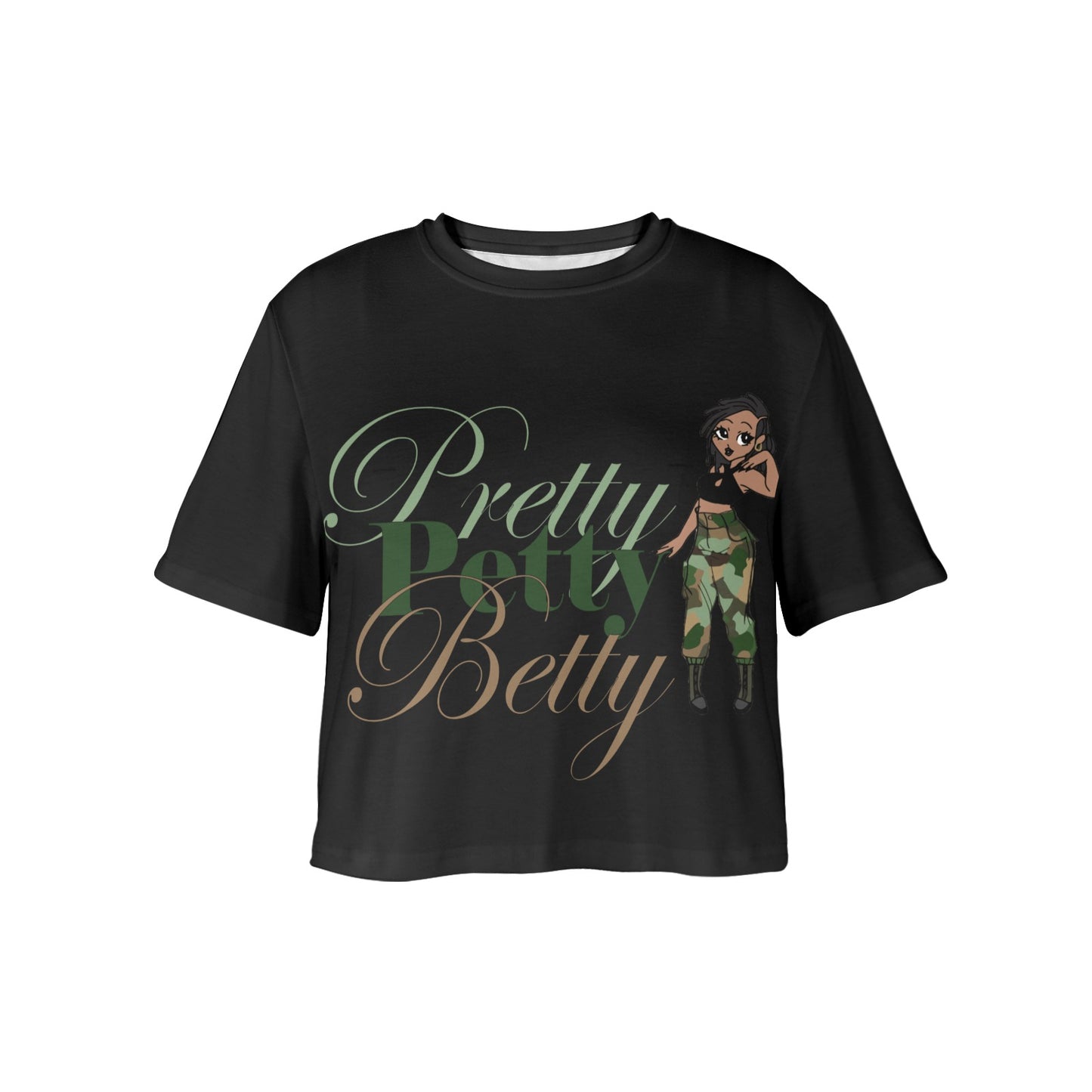 Loc Carmel Black Women's Cropped T-Shirt