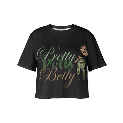 Loc Carmel Black Women's Cropped T-Shirt