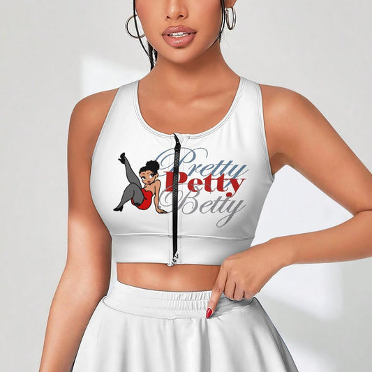 Pretty Petty Betty Women's Yoga Zipper Vest
