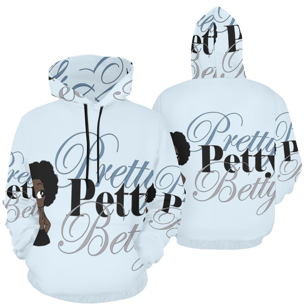 FRO Front and Back Light Blue All Over Print Hoodie