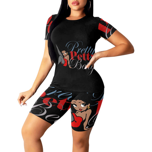 YOGA SET-BLACK KICK Women's Short Yoga Set