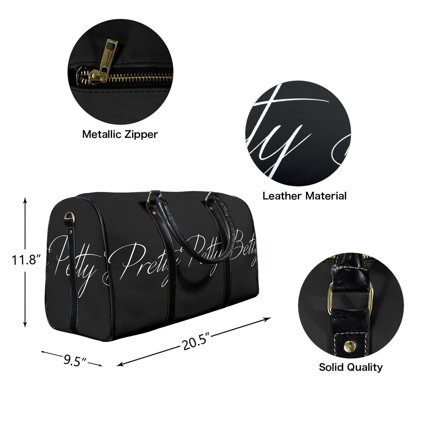 Pretty Petty Betty Travel Leather Bag