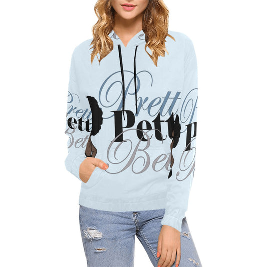 FRO Front and Back Light Blue All Over Print Hoodie