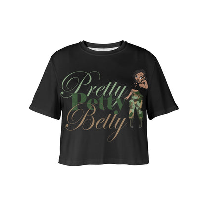 Loc Carmel Black Women's Cropped T-Shirt