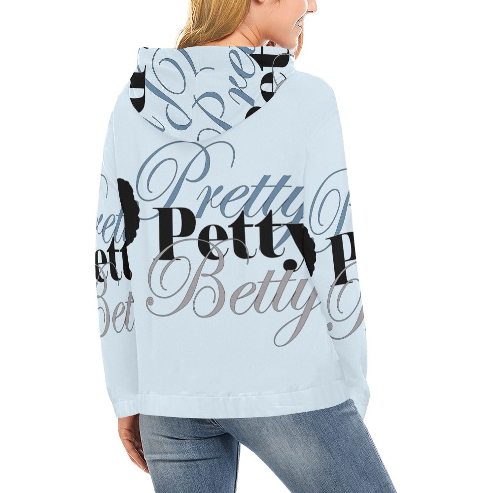 FRO Front and Back Light Blue All Over Print Hoodie