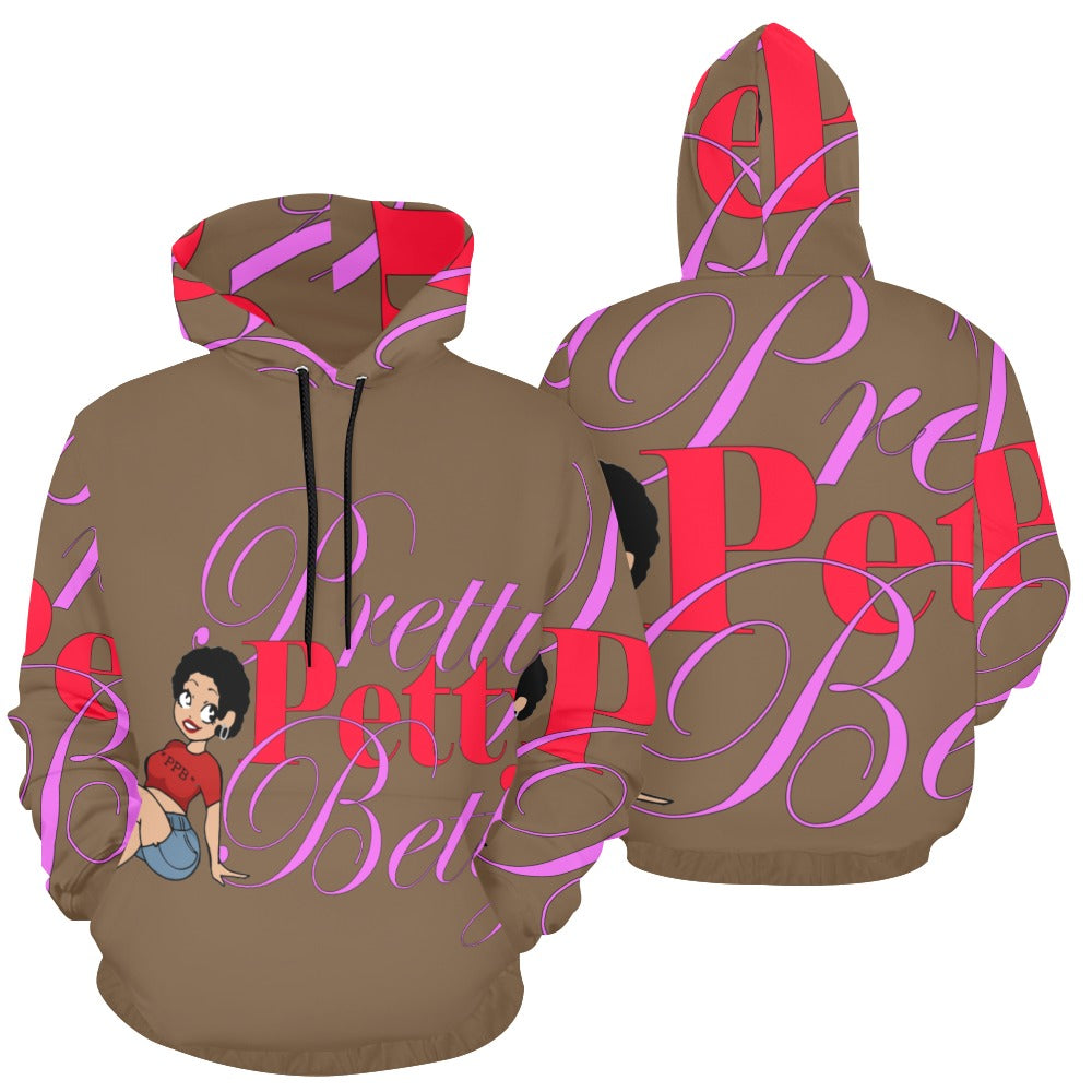 Skater Camo Brown All Over Print Hoodie