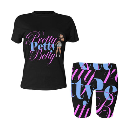 Black Women's Short Yoga Set
