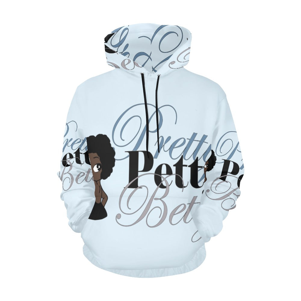 FRO Front and Back Light Blue All Over Print Hoodie