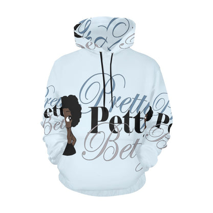 FRO Front and Back Light Blue All Over Print Hoodie