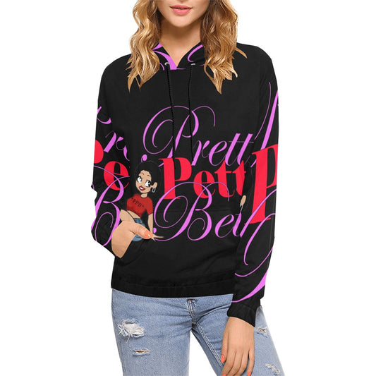 Skater Camo Black All Over Print Hoodie