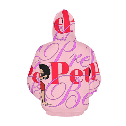 Skater Camo Pink All Over Print Hoodie