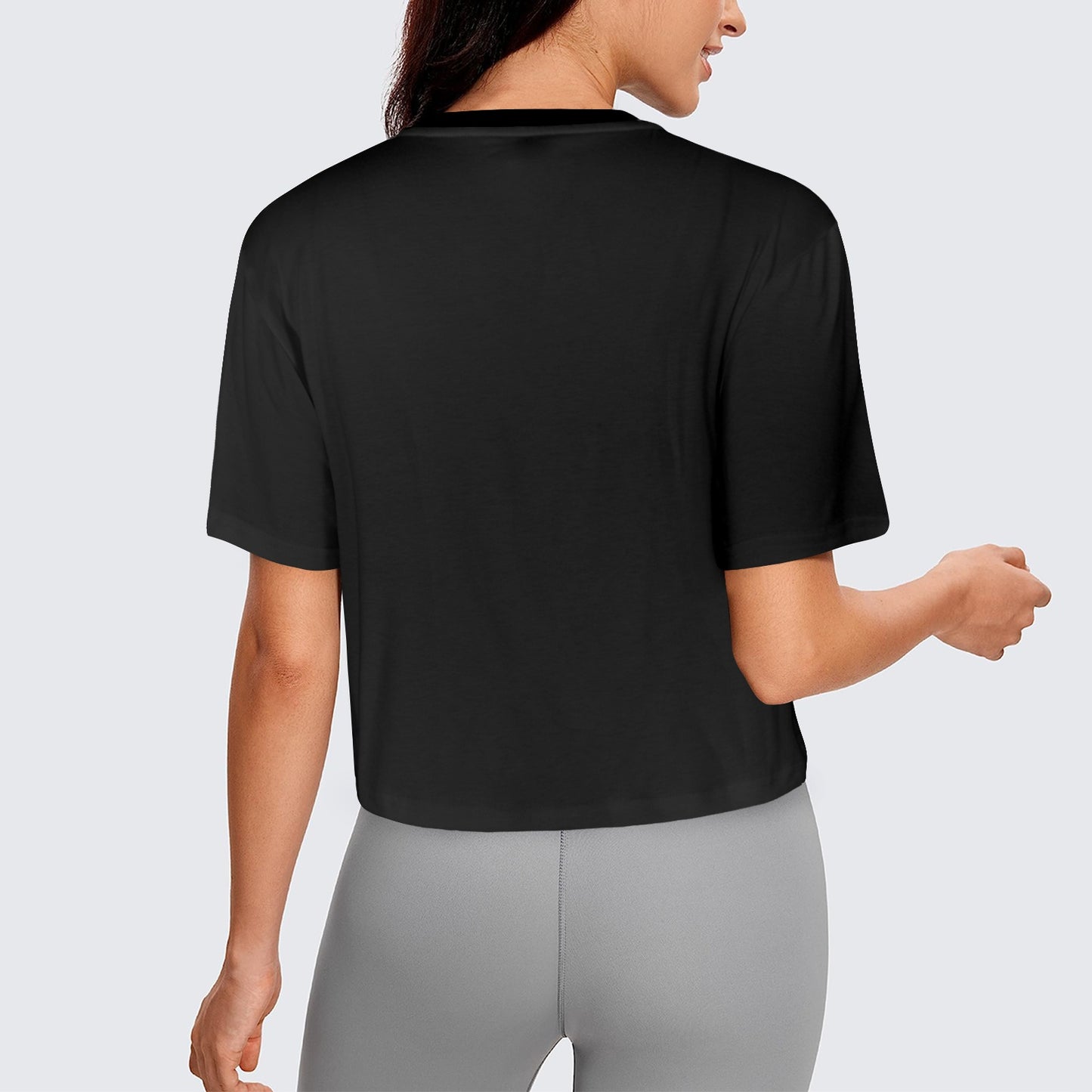 Red Dress Carmel Bone Women's Cropped T-Shirt