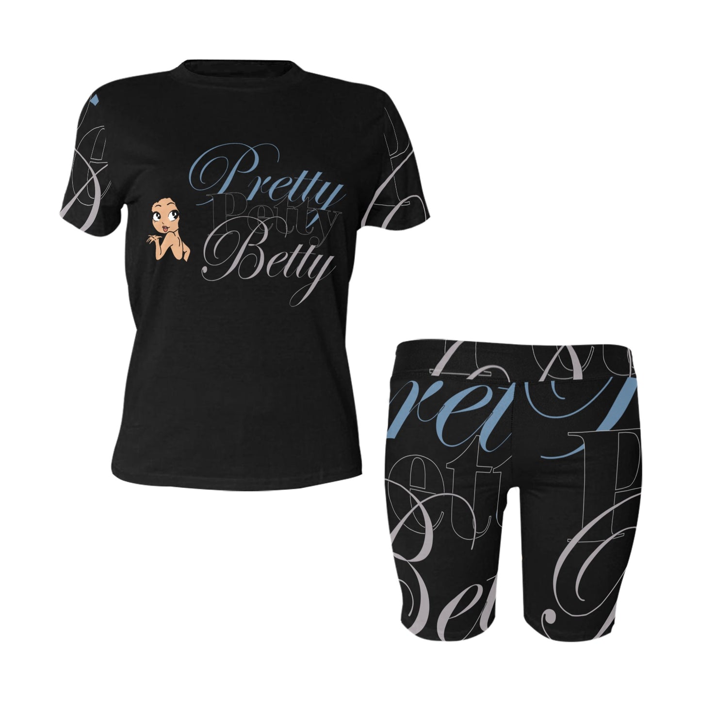 YOGA SET-BLACK KISS LIGHT Women's Short Yoga Set